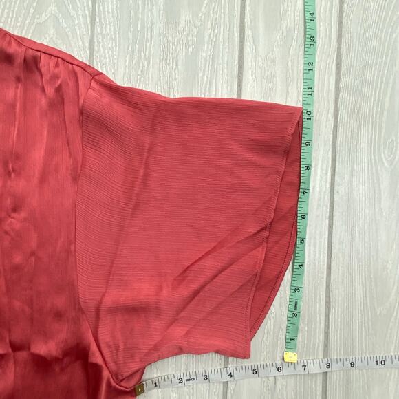 Zara Women's Pink Oversized Silky Flowy Midi Dress Size Small - Picture 6 of 11